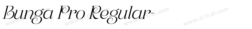 Bunga Pro Regular字体转换